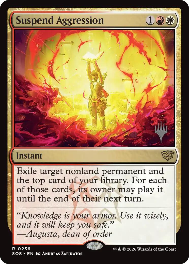 Suspend Aggression [Secrets of Strixhaven Promos] | Gear Gaming Bentonville