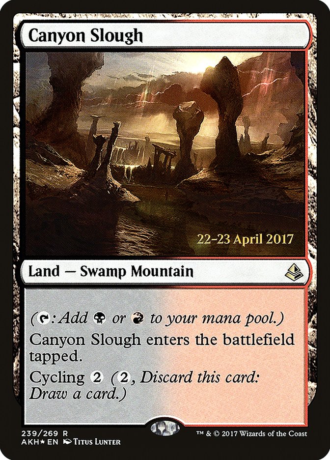 Canyon Slough [Amonkhet Prerelease Promos] | Gear Gaming Bentonville