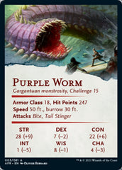 Purple Worm Art Card [Dungeons & Dragons: Adventures in the Forgotten Realms Art Series] | Gear Gaming Bentonville