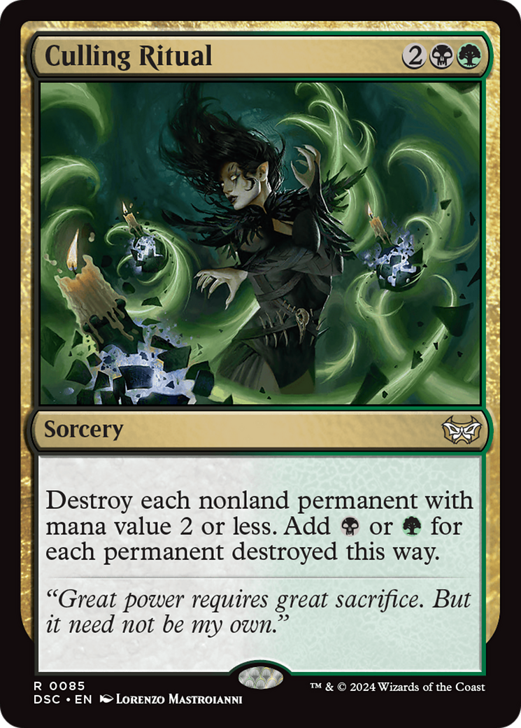 Culling Ritual [Duskmourn: House of Horror Commander] | Gear Gaming Bentonville