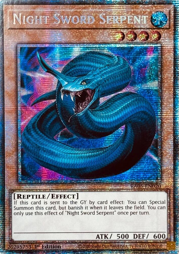 Night Sword Serpent (Starlight Rare) [RA05-EN020] Starlight Rare | Gear Gaming Bentonville