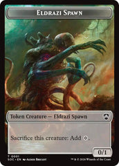 Eldrazi Spawn // Worm Double-Sided Token [Secrets of Strixhaven Commander Tokens] | Gear Gaming Bentonville