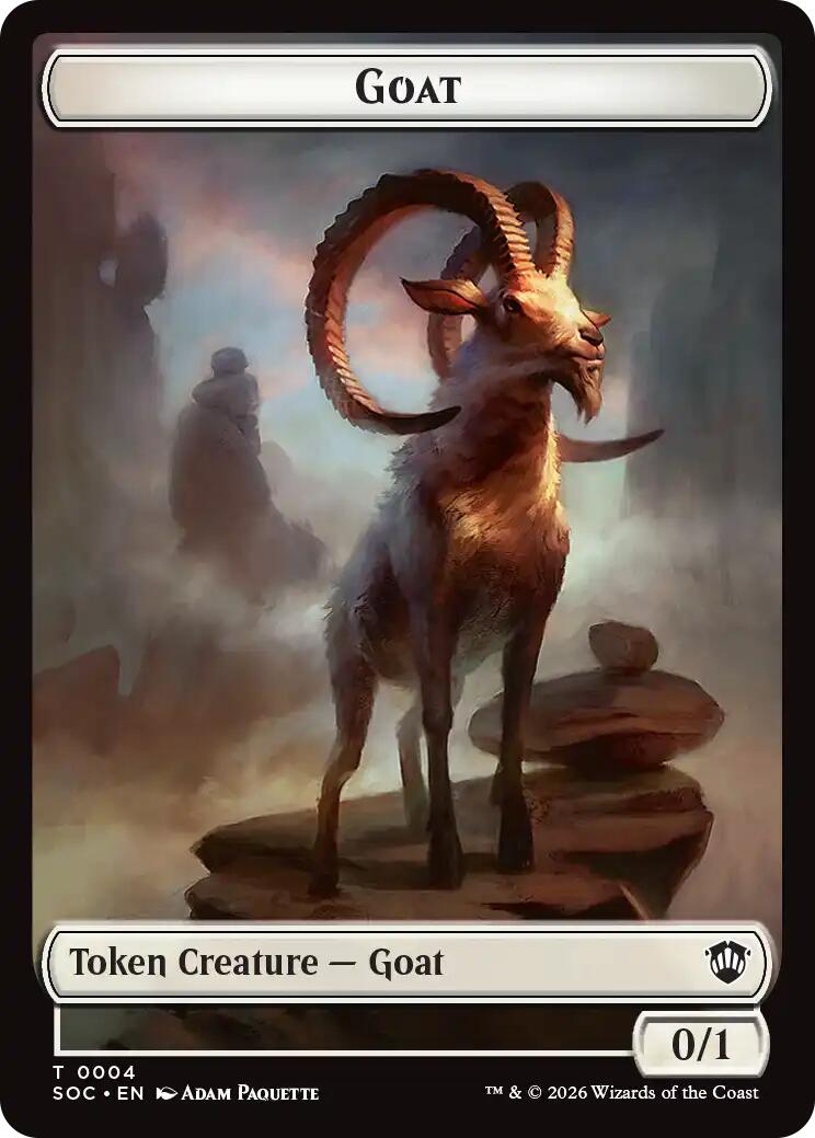 Goat // Fungus Beast Double-Sided Token [Secrets of Strixhaven Commander Tokens] | Gear Gaming Bentonville