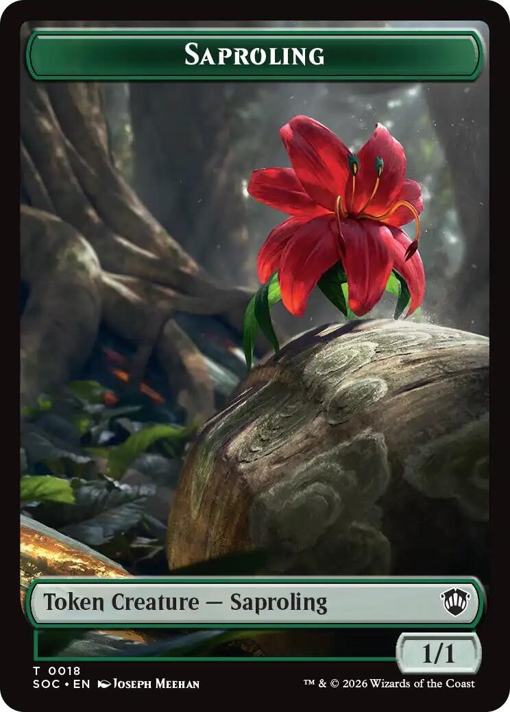 Saproling // Pest (0023) Double-Sided Token [Secrets of Strixhaven Commander Tokens] | Gear Gaming Bentonville