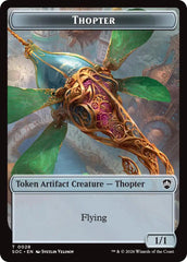 Thopter // Fractal (0004) Double-Sided Token [Secrets of Strixhaven Commander Tokens] | Gear Gaming Bentonville