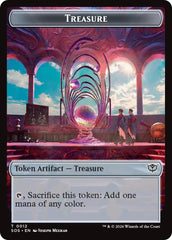 Elemental (0020) // Treasure Double-Sided Token [Secrets of Strixhaven Commander Tokens] | Gear Gaming Bentonville