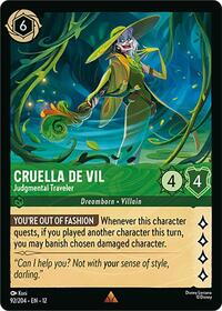 Cruella De Vil - Judgmental Traveler (92/204) [Wilds Unknown] | Gear Gaming Bentonville
