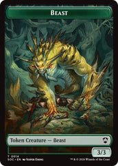 Beast // Primo, The Indivisible Double-Sided Token [Secrets of Strixhaven Commander Tokens] | Gear Gaming Bentonville
