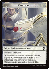 Contract // Pegasus Double-Sided Token [Secrets of Strixhaven Commander Tokens] | Gear Gaming Bentonville
