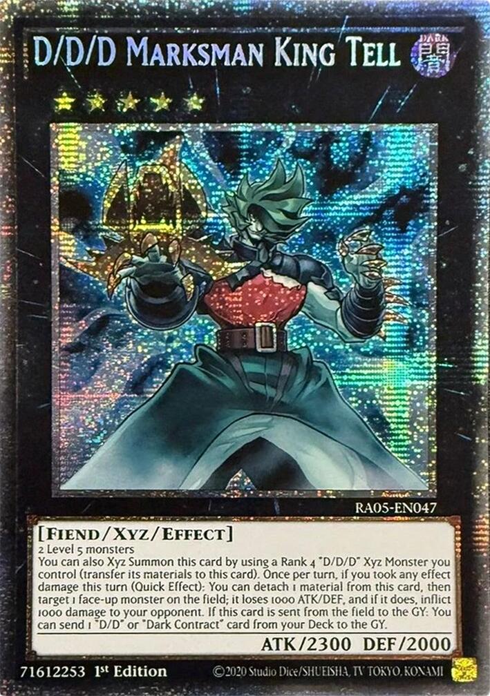 D/D/D Marksman King Tell (Starlight Rare) [RA05-EN047] Starlight Rare | Gear Gaming Bentonville