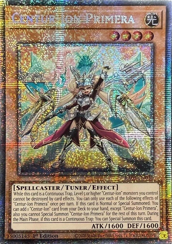 Centur-Ion Primera (Starlight Rare) [RA05-EN030] Starlight Rare | Gear Gaming Bentonville