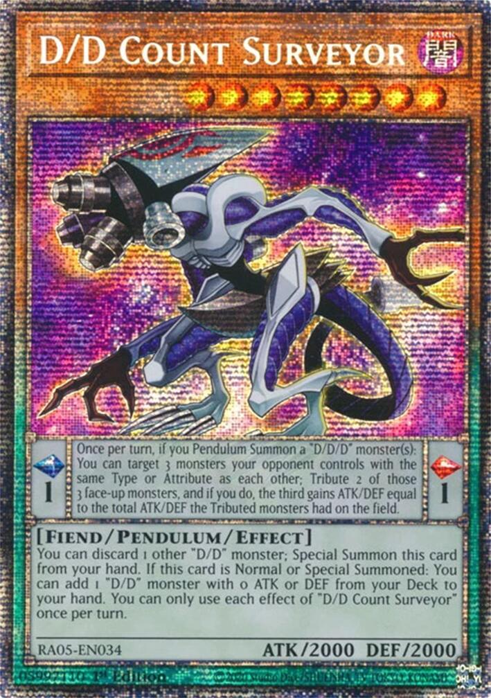 D/D Count Surveyor (Starlight Rare) [RA05-EN034] Starlight Rare | Gear Gaming Bentonville