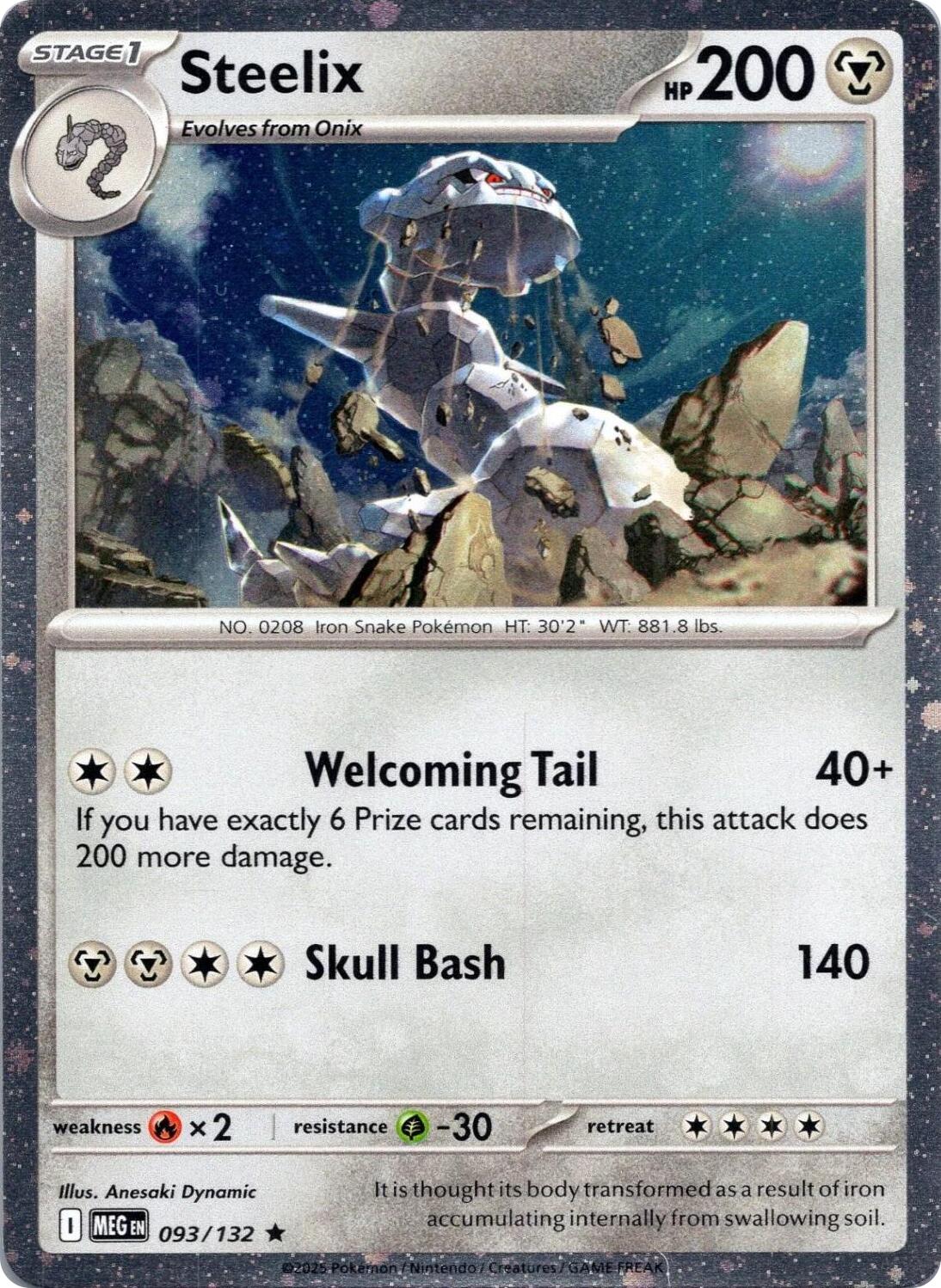 Steelix (093/132) (Cosmos Holo) [Mega Evolution: Base Set] | Gear Gaming Bentonville
