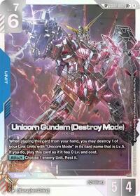 Unicorn Gundam (Destroy Mode) (SP) (LR+) [Phantom Aria] | Gear Gaming Bentonville