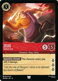 Zeus - Defiant God (109/204) [Wilds Unknown] | Gear Gaming Bentonville