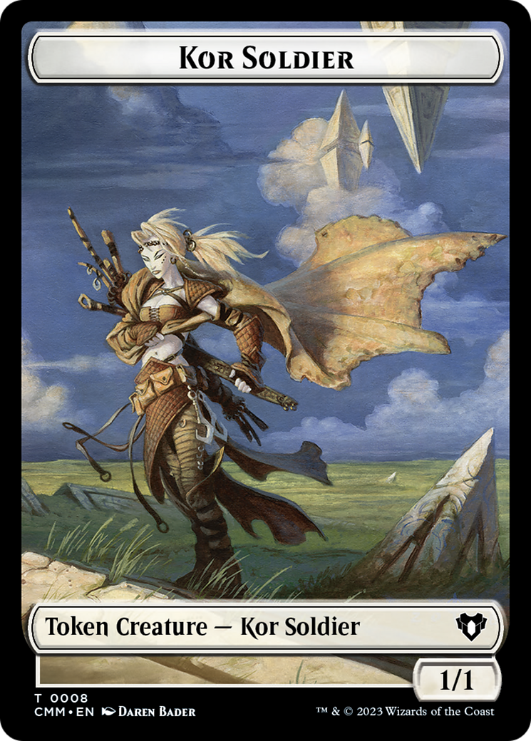 Kor Soldier Token [Commander Masters Tokens] | Gear Gaming Bentonville