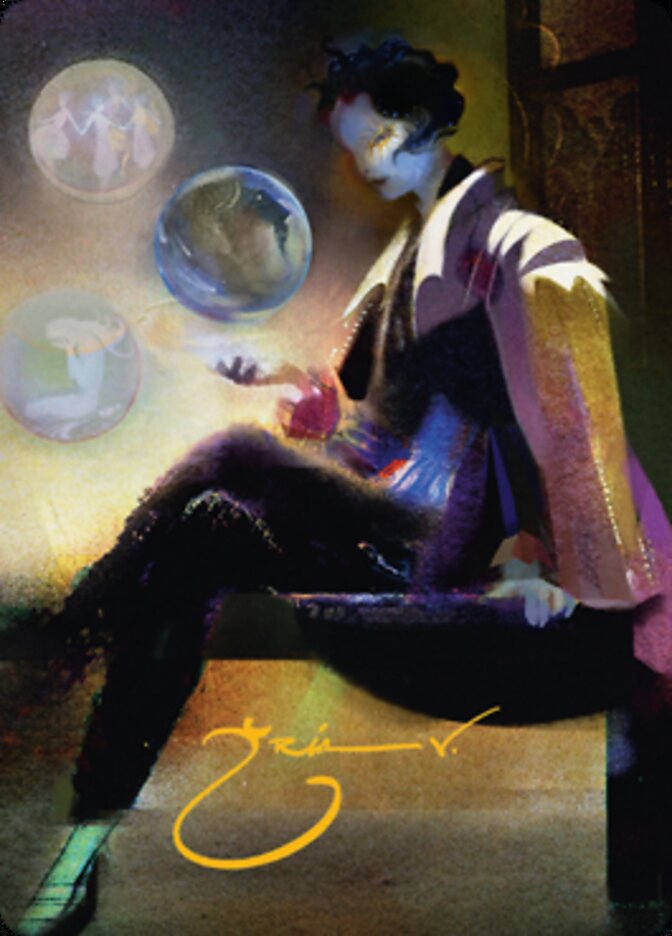 Obscura Interceptor Art Card (Gold-Stamped Signature) [Streets of New Capenna Art Series] | Gear Gaming Bentonville