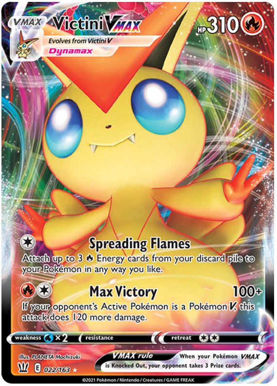 Victini VMAX (022/163) [Sword & Shield: Battle Styles] | Gear Gaming Bentonville