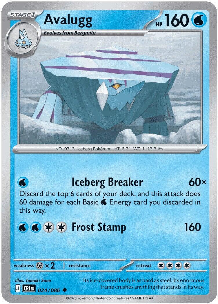 Avalugg (024/086) [Mega Evolution: Chaos Rising] | Gear Gaming Bentonville