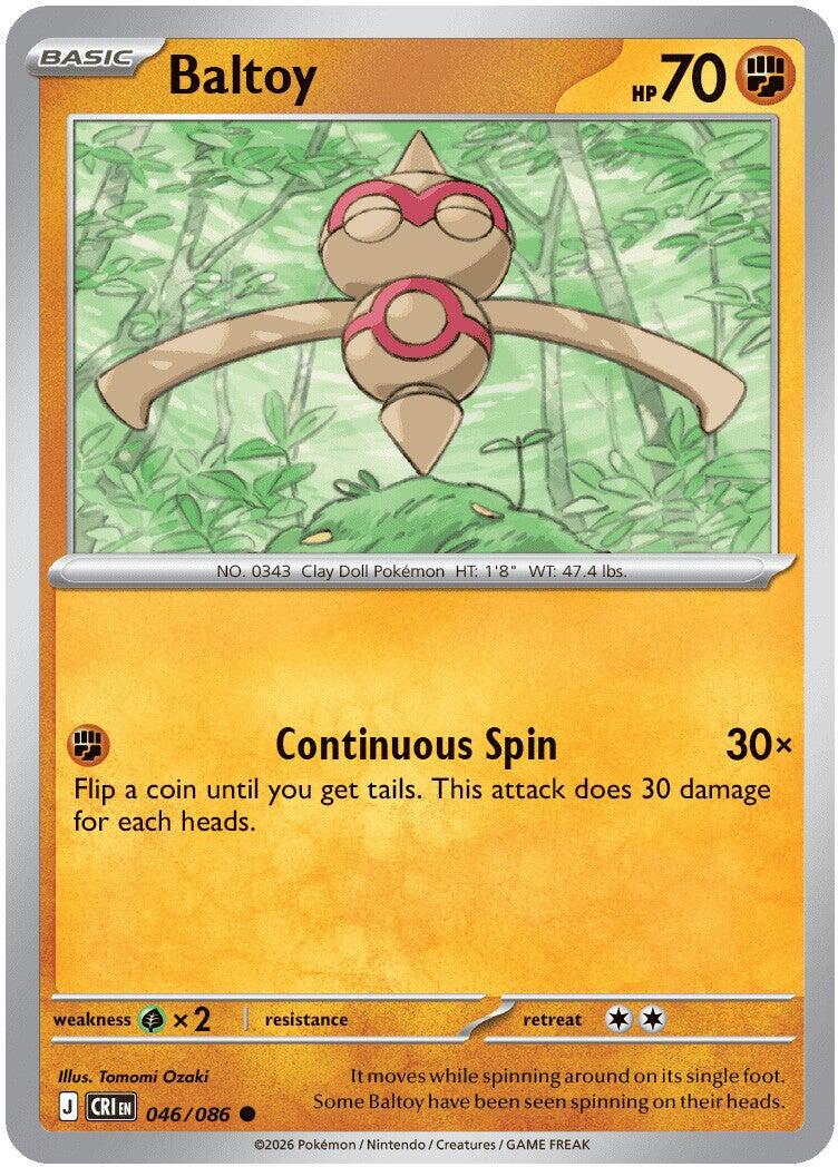 Baltoy (046/086) [Mega Evolution: Chaos Rising] | Gear Gaming Bentonville