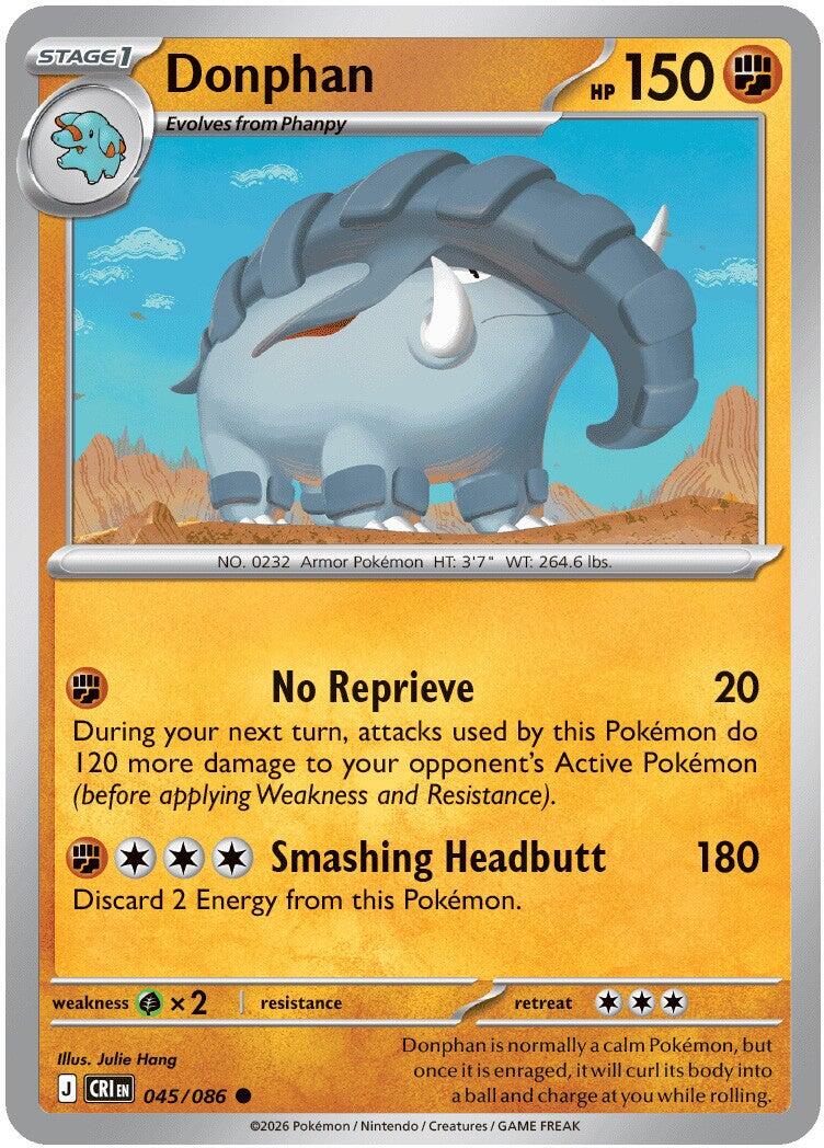 Donphan (045/086) [Mega Evolution: Chaos Rising] | Gear Gaming Bentonville