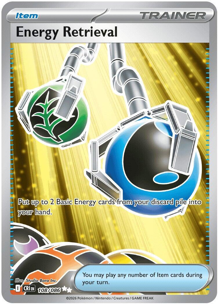 Energy Retrieval (108/086) [Mega Evolution: Chaos Rising] | Gear Gaming Bentonville