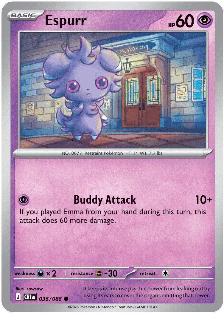 Espurr (036/086) [Mega Evolution: Chaos Rising] | Gear Gaming Bentonville