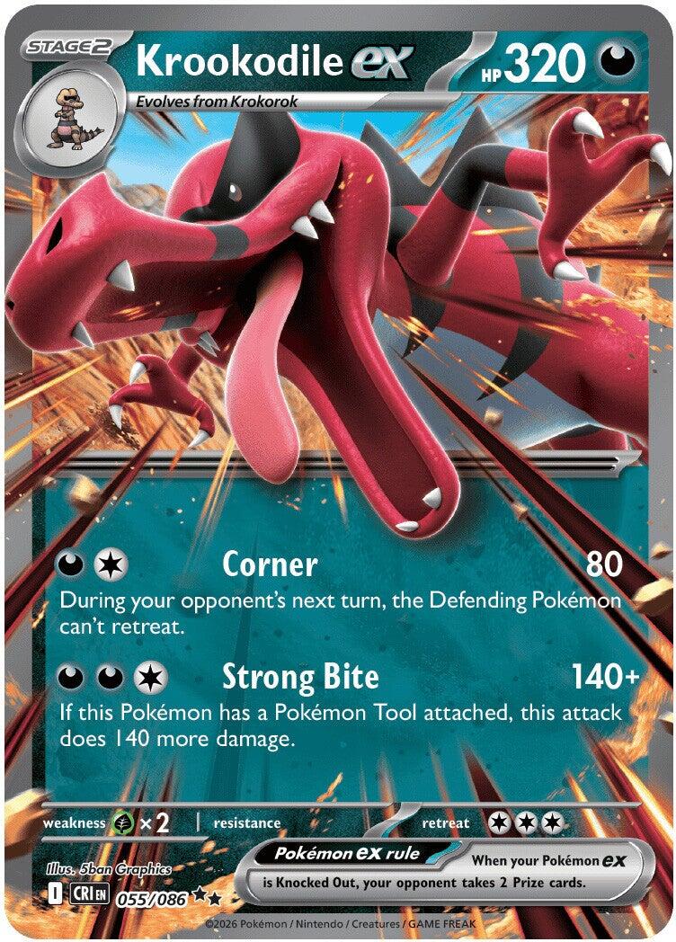 Krookodile ex (055/086) [Mega Evolution: Chaos Rising] | Gear Gaming Bentonville