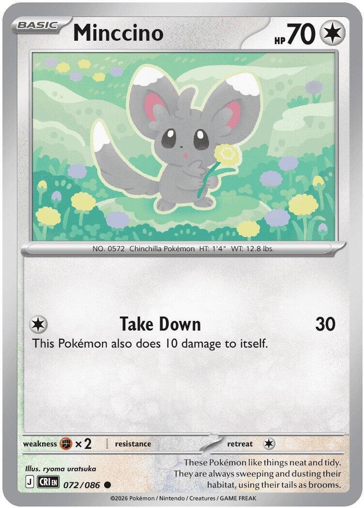 Minccino (072/086) [Mega Evolution: Chaos Rising] | Gear Gaming Bentonville