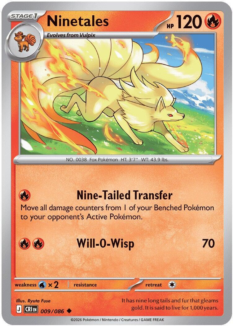 Ninetales (009/086) [Mega Evolution: Chaos Rising] | Gear Gaming Bentonville