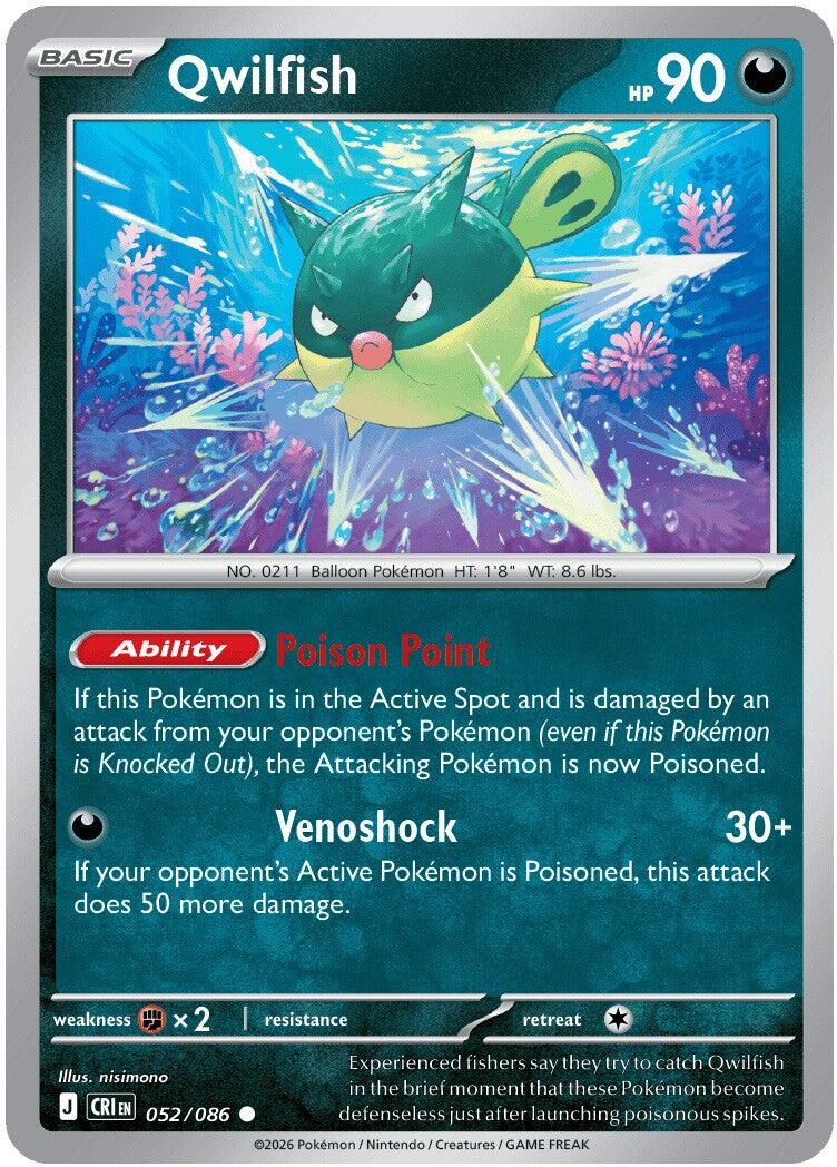 Qwilfish (052/086) [Mega Evolution: Chaos Rising] | Gear Gaming Bentonville
