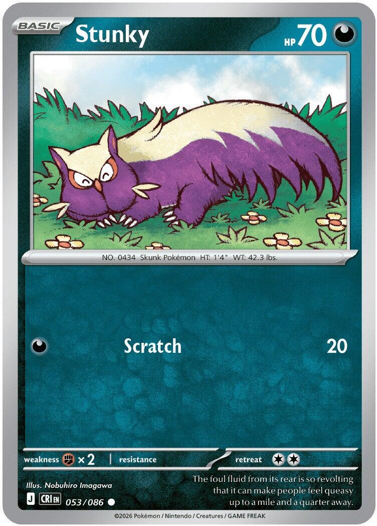 Stunky (053/086) [Mega Evolution: Chaos Rising] | Gear Gaming Bentonville