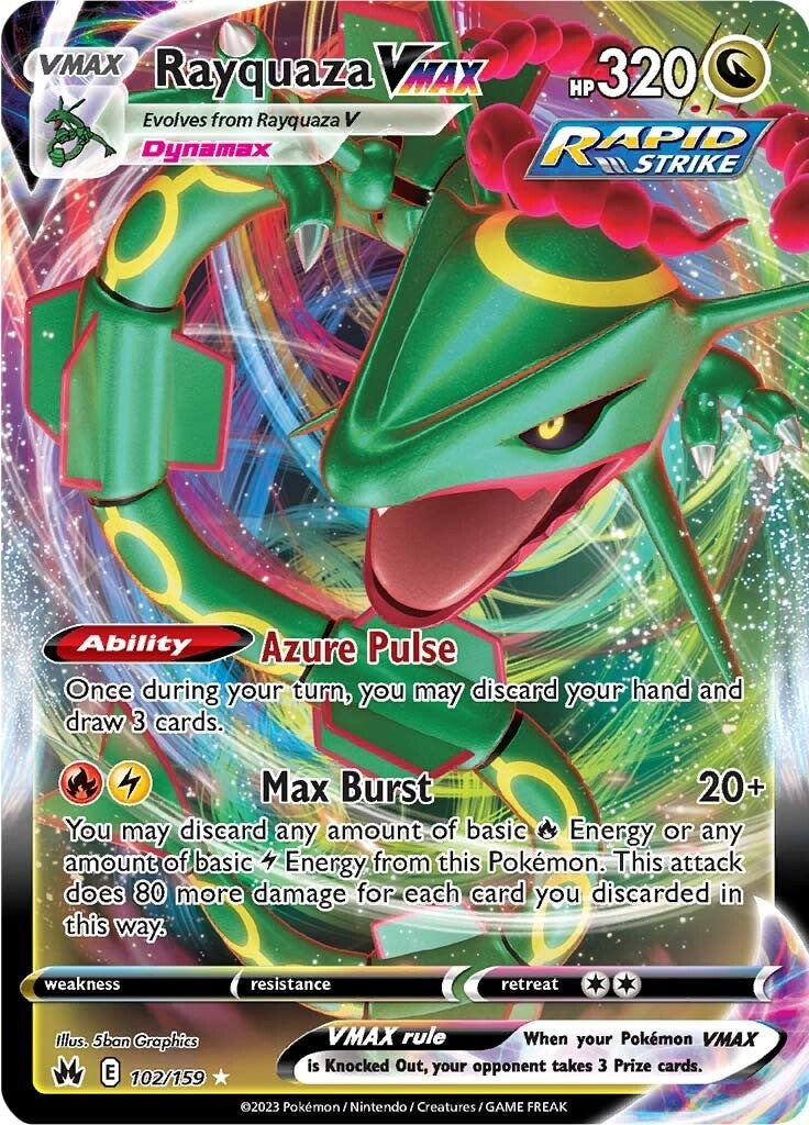 Rayquaza VMAX (102/159) (102) [Sword & Shield: Crown Zenith] | Gear Gaming Bentonville