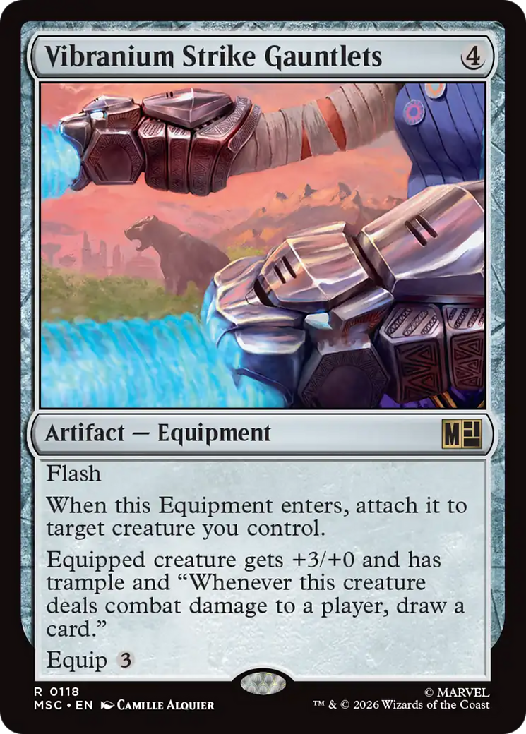 Vibranium Strike Gauntlets (Surge Foil) [Marvel Super Heroes Commander] | Gear Gaming Bentonville