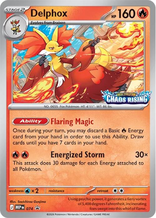 Delphox (074) [Mega Evolution Promo] | Gear Gaming Bentonville