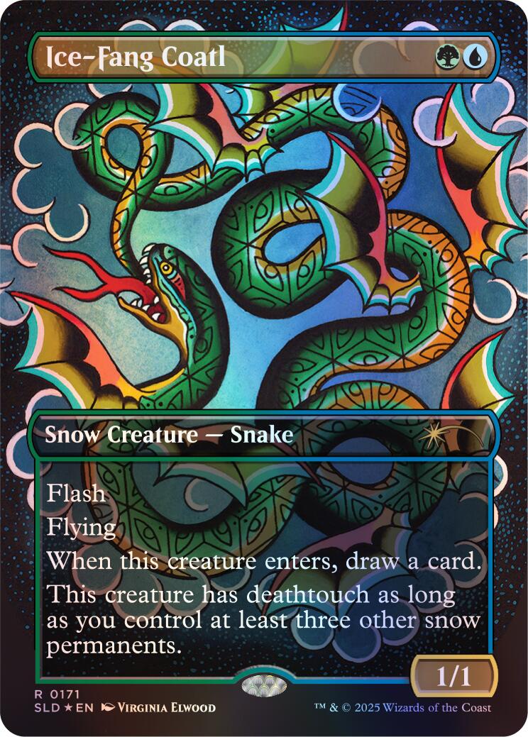 Ice-Fang Coatl (0171) (Rainbow Foil) [Secret Lair Drop Series] | Gear Gaming Bentonville