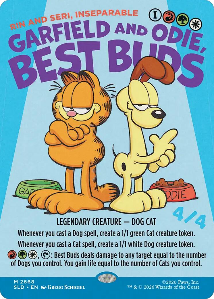 Garfield and Odie, Best Buds - Rin and Seri, Inseparable [Secret Lair Drop Series] | Gear Gaming Bentonville