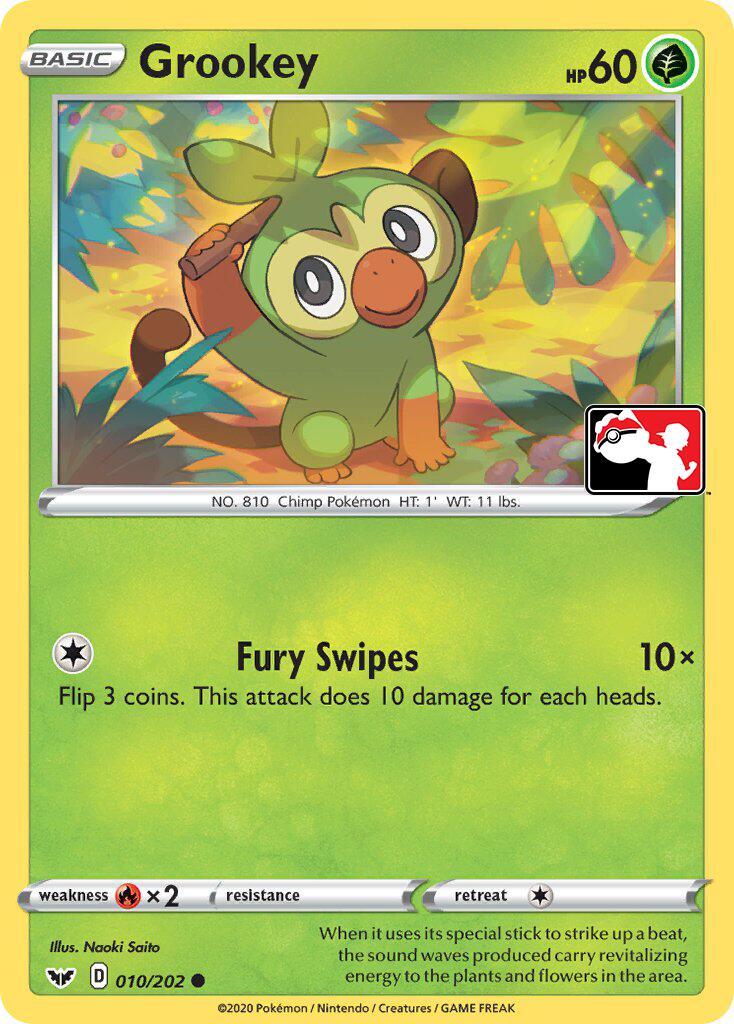 Grookey (011/202) (Library Exclusive) [Sword & Shield: Base Set] | Gear Gaming Bentonville