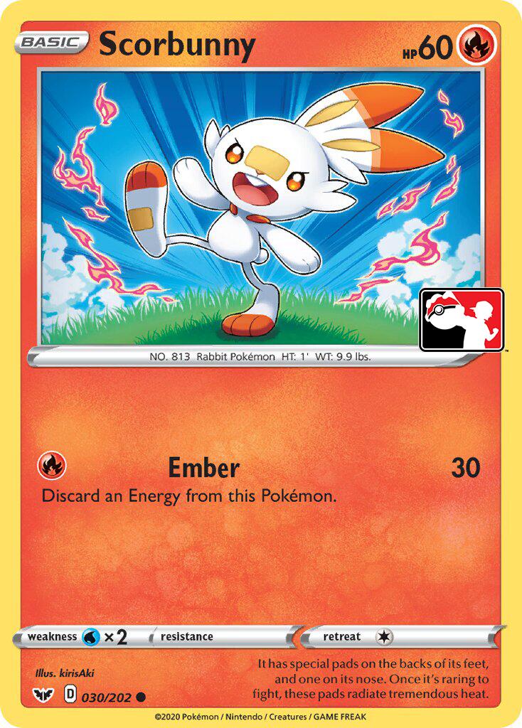 Scorbunny (031/202) (Library Exclusive) [Sword & Shield: Base Set] | Gear Gaming Bentonville