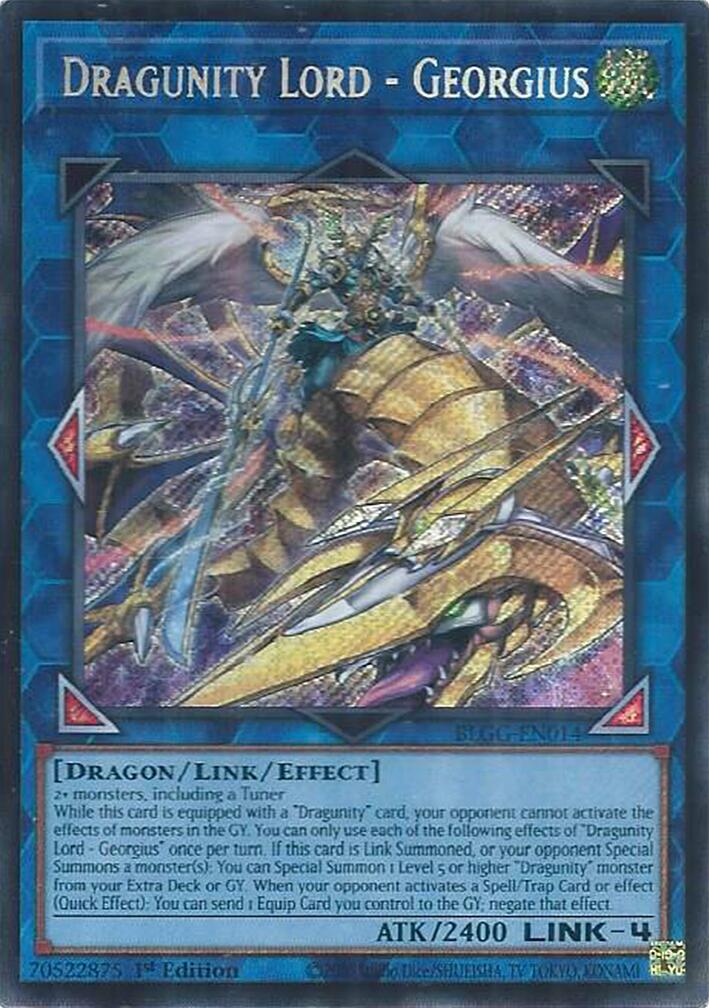 Dragunity Lord - Georgius [BLGG-EN014] Secret Rare | Gear Gaming Bentonville