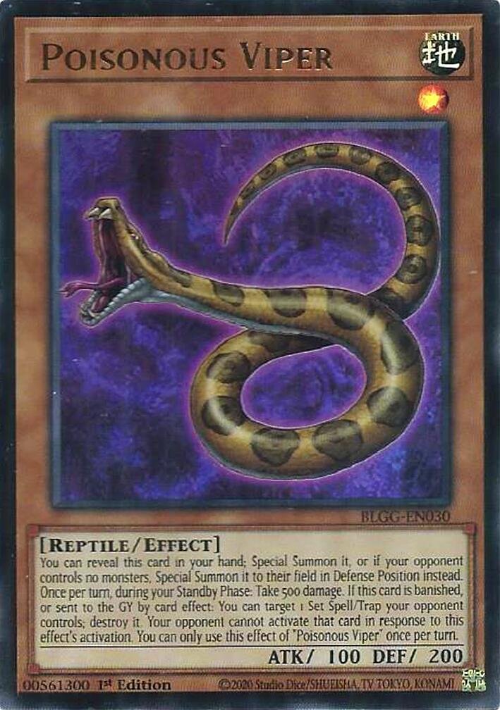 Poisonous Viper [BLGG-EN030] Ultra Rare | Gear Gaming Bentonville