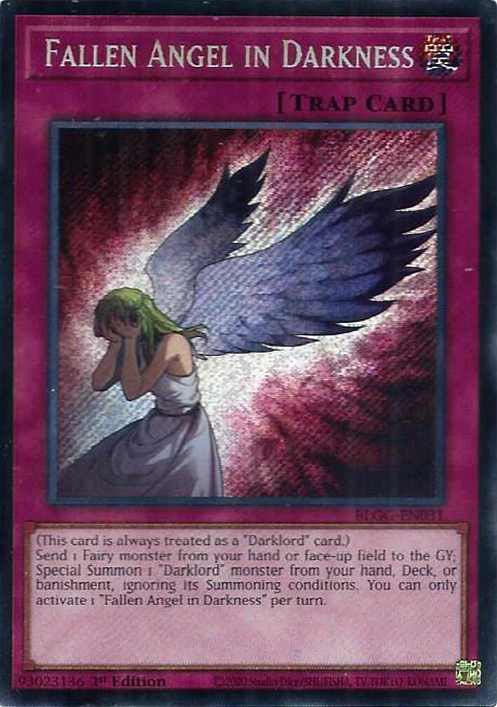 Fallen Angel in Darkness [BLGG-EN031] Secret Rare | Gear Gaming Bentonville