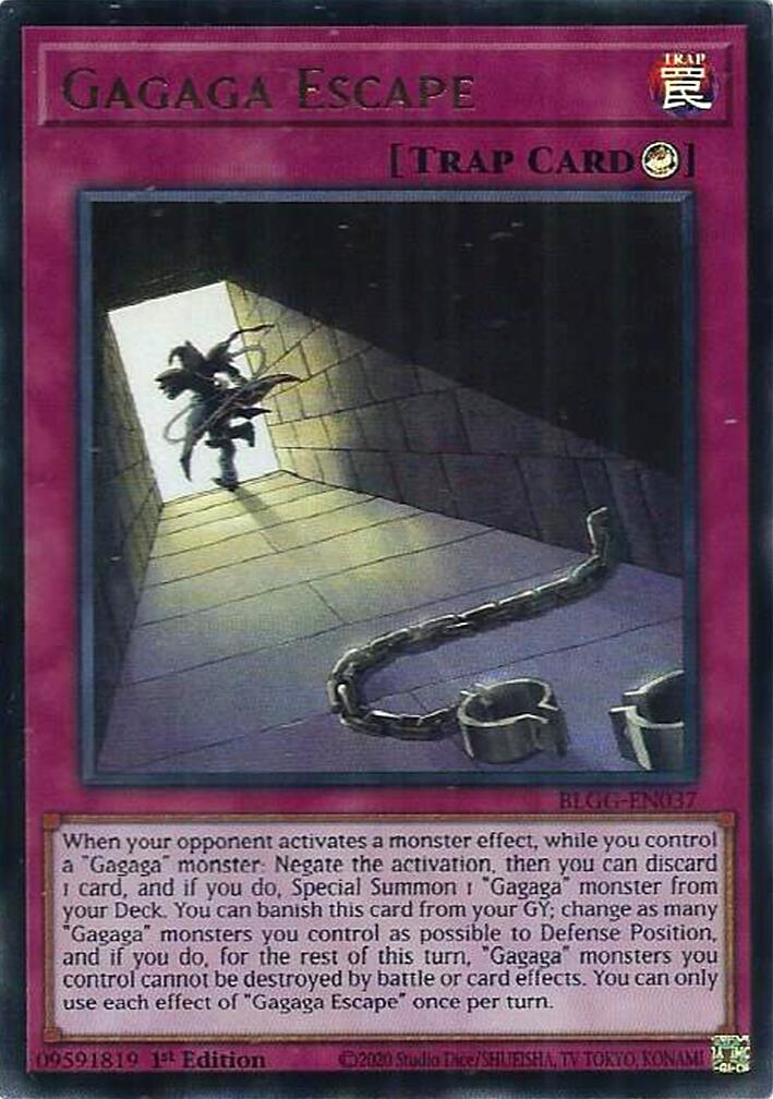 Gagaga Escape [BLGG-EN037] Ultra Rare | Gear Gaming Bentonville