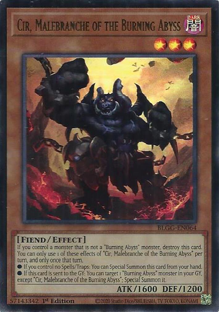 Cir, Malebranche of the Burning Abyss [BLGG-EN064] Ultra Rare | Gear Gaming Bentonville