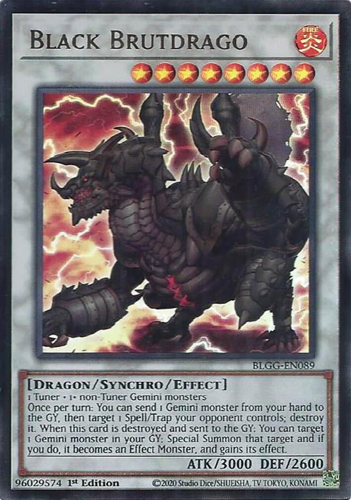 Black Brutdrago [BLGG-EN089] Ultra Rare | Gear Gaming Bentonville