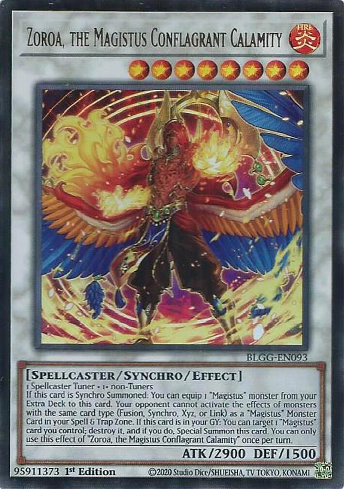 Zoroa, the Magistus Conflagrant Calamity [BLGG-EN093] Ultra Rare | Gear Gaming Bentonville