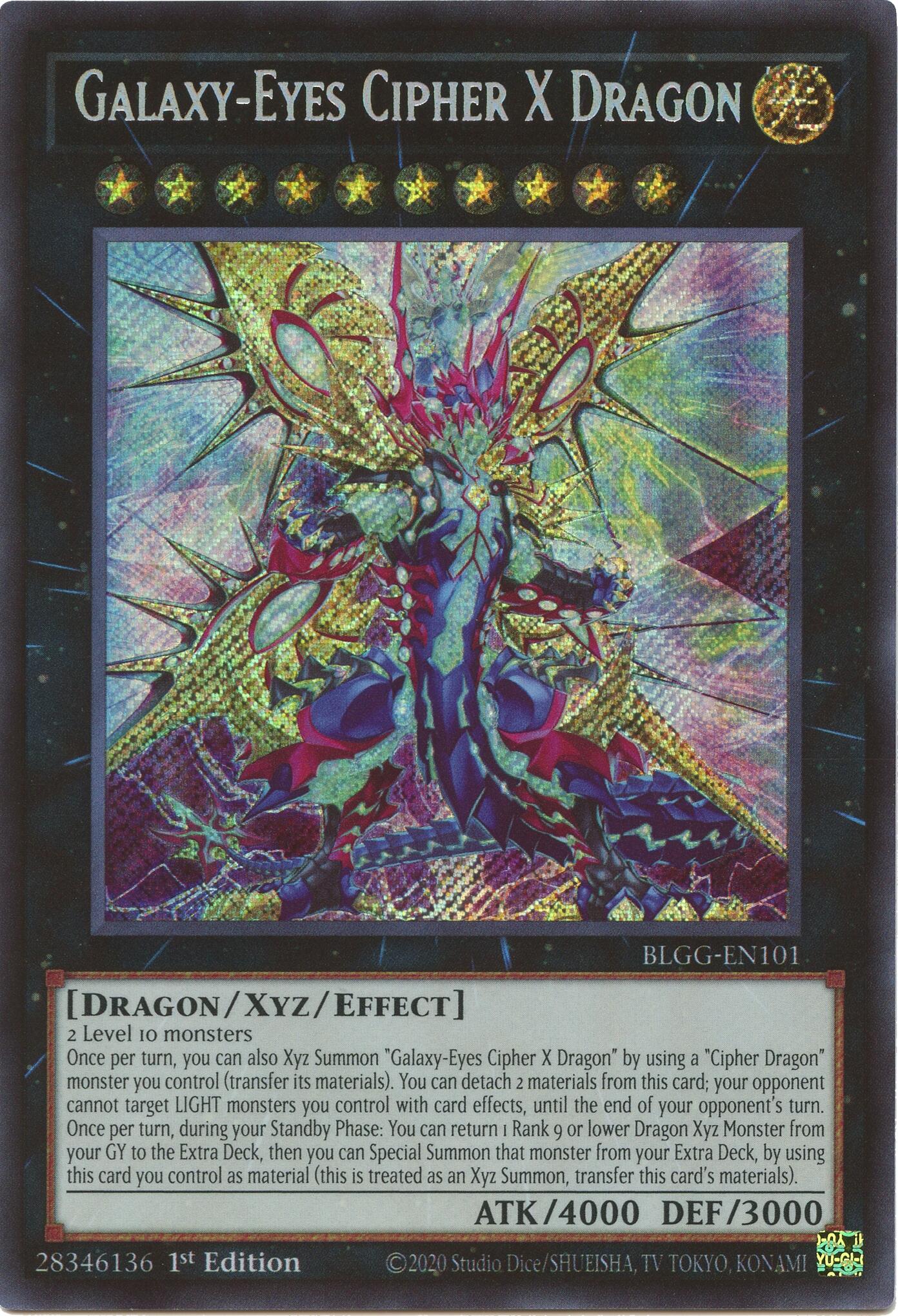 Galaxy-Eyes Cipher X Dragon [BLGG-EN101] Secret Rare | Gear Gaming Bentonville