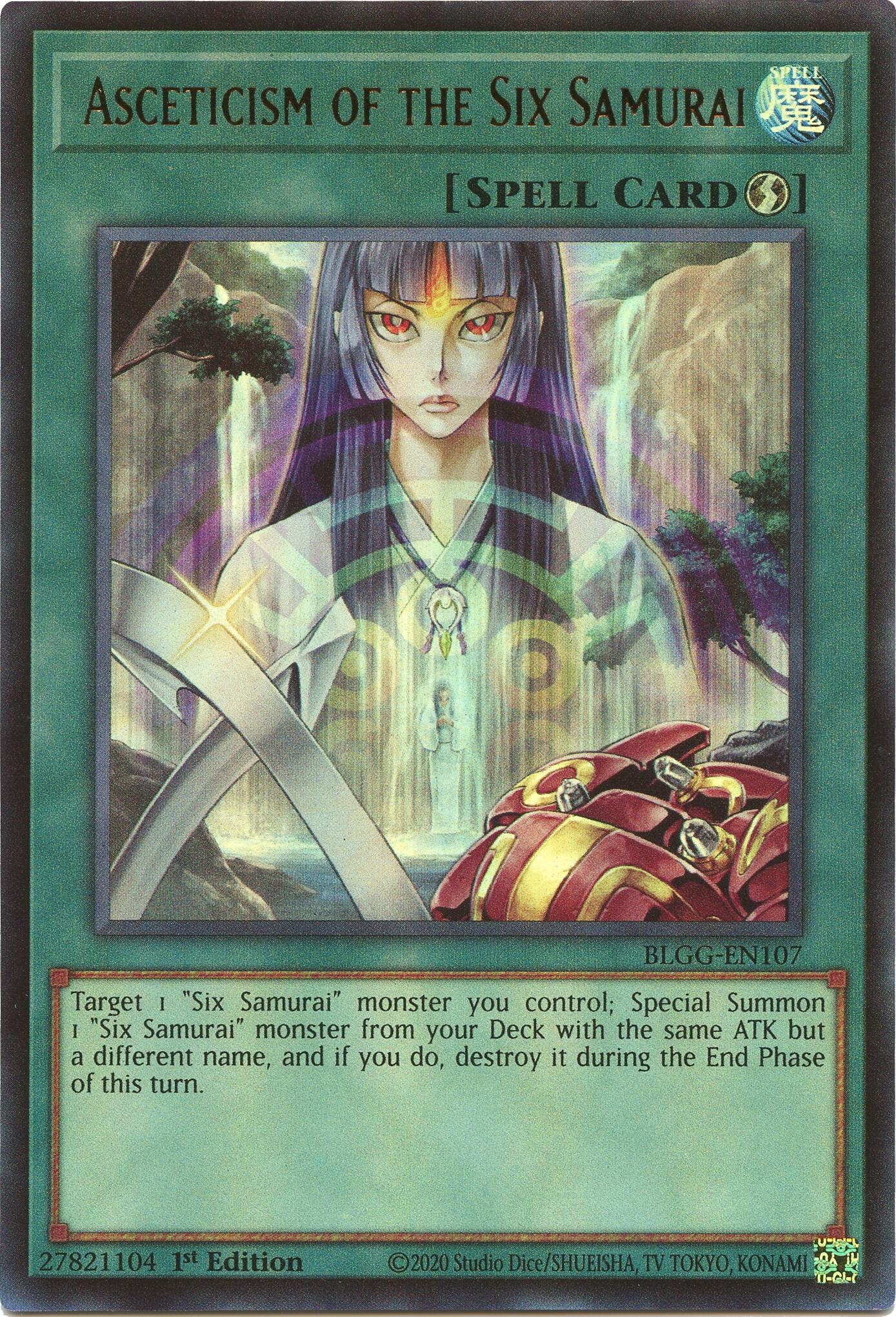 Asceticism of the Six Samurai [BLGG-EN107] Ultra Rare | Gear Gaming Bentonville