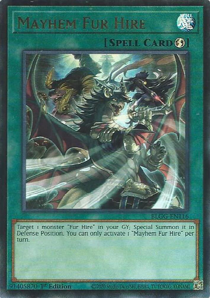 Mayhem Fur Hire [BLGG-EN116] Ultra Rare | Gear Gaming Bentonville