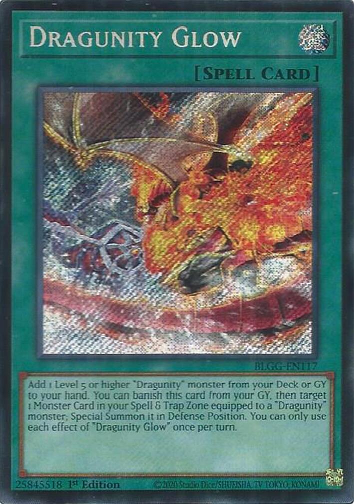 Dragunity Glow [BLGG-EN117] Secret Rare | Gear Gaming Bentonville